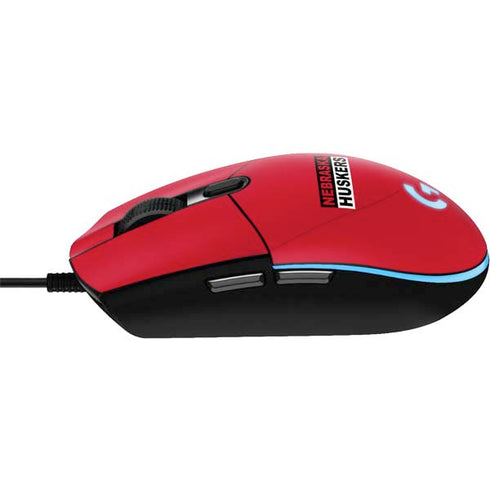University of Nebraska Red Huskers G203 Prodigy RGB Wired Gaming Mouse Skin